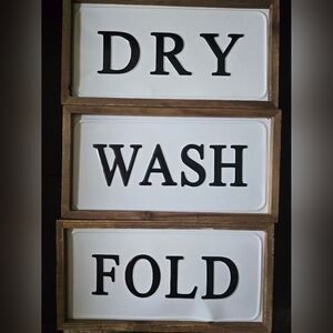 Laundry decor 3  piece set